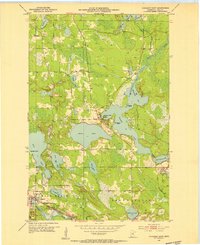 preview thumbnail of historical topo map of Itasca County, MN in 1953