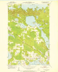 preview thumbnail of historical topo map of Itasca County, MN in 1953