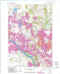 Download a high-resolution, GPS-compatible USGS topo map for Coon Rapids, MN (1993 edition)