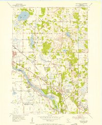 1955 Map of Coon Rapids, 1956 Print