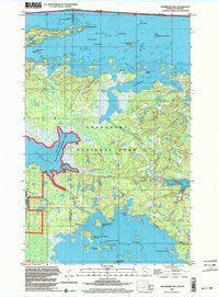 Download a high-resolution, GPS-compatible USGS topo map for Cranberry Bay, MN (2003 edition)