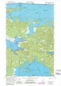 Download a high-resolution, GPS-compatible USGS topo map for Cranberry Bay, MN (1987 edition)