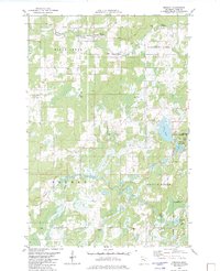 Download a high-resolution, GPS-compatible USGS topo map for Denham, MN (1982 edition)