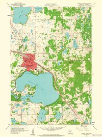 Download a high-resolution, GPS-compatible USGS topo map for Detroit Lakes, MN (1960 edition)