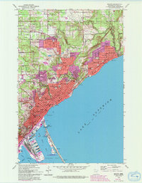 Download a high-resolution, GPS-compatible USGS topo map for Duluth, MN (1993 edition)