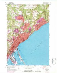 Download a high-resolution, GPS-compatible USGS topo map for Duluth, MN (1987 edition)