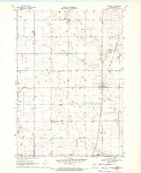 1970 Map of Dunnell, MN, 1972 Print