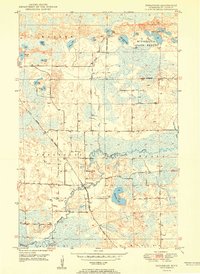 Download a high-resolution, GPS-compatible USGS topo map for Embarrass, MN (1950 edition)