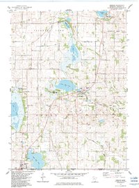 Download a high-resolution, GPS-compatible USGS topo map for Emmons, MN (1983 edition)