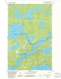 Download a high-resolution, GPS-compatible USGS topo map for Ensign Lake West, MN (1986 edition)