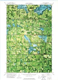 Download a high-resolution, GPS-compatible USGS topo map for Erie NW, MN (1976 edition)