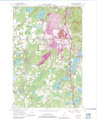 Download a high-resolution, GPS-compatible USGS topo map for Eveleth, MN (1983 edition)