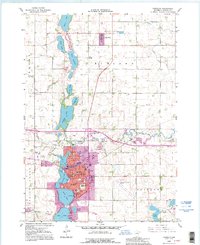 preview thumbnail of historical topo map of Fairmont, MN in 1992