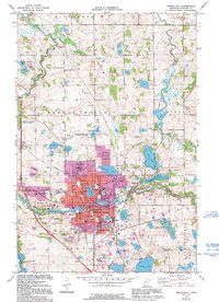 Download a high-resolution, GPS-compatible USGS topo map for Fergus Falls, MN (1995 edition)