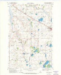 1969 Map of Fosston, MN, 1971 Print