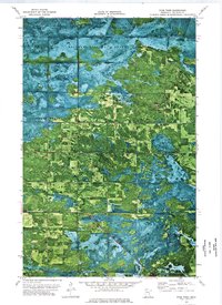 Download a high-resolution, GPS-compatible USGS topo map for Four Town, MN (1976 edition)