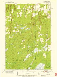 1954 Map of Foxboro, 1955 Print