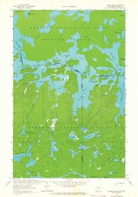 Download a high-resolution, GPS-compatible USGS topo map for Friday Bay, MN (1965 edition)