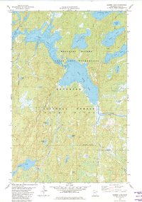 preview thumbnail of historical topo map of Lake County, MN in 1981