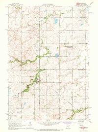 1967 Map of Gary, SD, 1968 Print