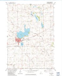 1982 Map of Gaylord, MN, 1983 Print