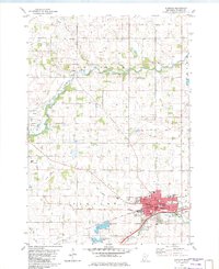Download a high-resolution, GPS-compatible USGS topo map for Glencoe, MN (1982 edition)
