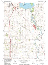 Download a high-resolution, GPS-compatible USGS topo map for Glenville, MN (1983 edition)
