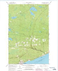 1960 Map of Grand Marais, MN, 1986 Print