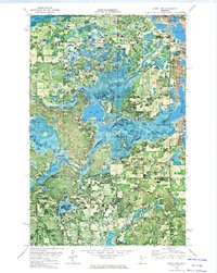 Download a high-resolution, GPS-compatible USGS topo map for Grant Lake, MN (1974 edition)