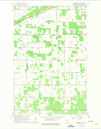 preview thumbnail of historical topo map of Roseau County, MN in 1962