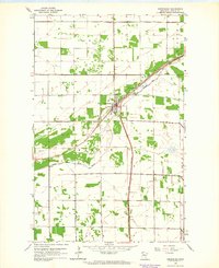 1962 Map of Greenbush, MN, 1964 Print