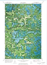 preview thumbnail of historical topo map of Beltrami County, MN in 1973