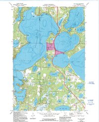 Download a high-resolution, GPS-compatible USGS topo map for Gull Lake, MN (1995 edition)