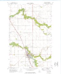 preview thumbnail of historical topo map of Hallock, MN in 1974