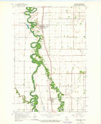 Download a high-resolution, GPS-compatible USGS topo map for Halstad, MN (1964 edition)