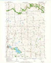 Download a high-resolution, GPS-compatible USGS topo map for Hanska, MN (1966 edition)