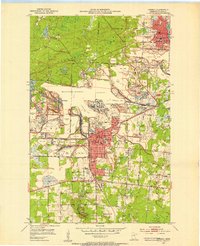 Download a high-resolution, GPS-compatible USGS topo map for Hibbing, MN (1953 edition)