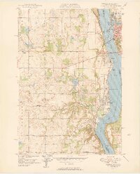 preview thumbnail of historical topo map of Hudson, WI in 1950