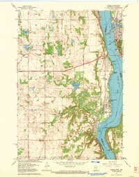 preview thumbnail of historical topo map of Hudson, WI in 1967