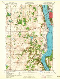 preview thumbnail of historical topo map of Hudson, WI in 1949