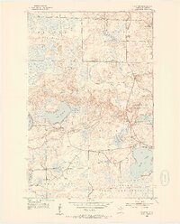 preview thumbnail of historical topo map of St. Louis County, MN in 1952