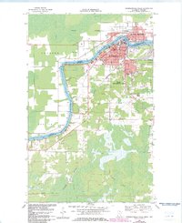 Download a high-resolution, GPS-compatible USGS topo map for International Falls, MN (1983 edition)
