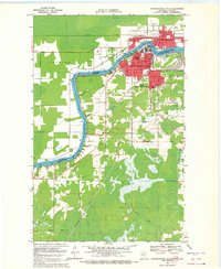 1969 Map of International Falls, MN, 1972 Print