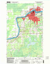 preview thumbnail of historical topo map of International Falls, MN in 1999