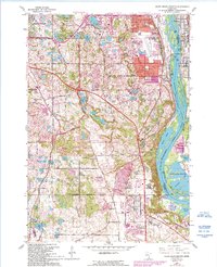 Download a high-resolution, GPS-compatible USGS topo map for Inver Grove Heights, MN (1993 edition)
