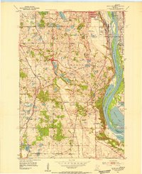 preview thumbnail of historical topo map of Inver Grove Heights, MN in 1951