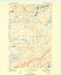 Download a high-resolution, GPS-compatible USGS topo map for Isaac Lake, MN (1950 edition)