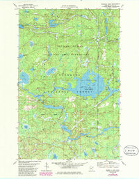 Download a high-resolution, GPS-compatible USGS topo map for Isabella Lake, MN (1986 edition)