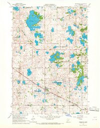 Download a high-resolution, GPS-compatible USGS topo map for Kensington, MN (1967 edition)