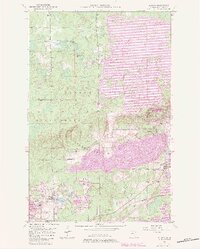 1951 Map of Kinney, 1983 Print